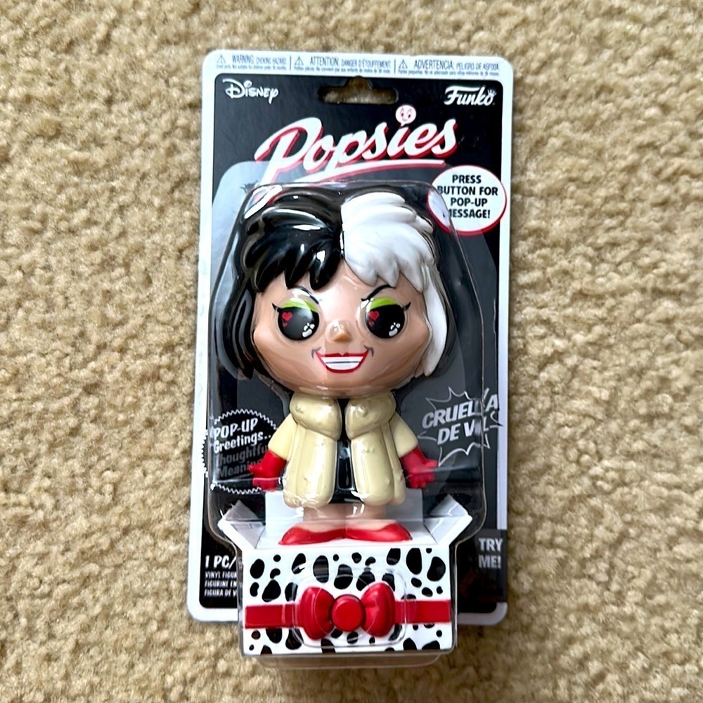 FUNKO POPSIES CRUELLA DE VIL DISNEY VILLAINS 101 DALMATIANS Mother’s Day Pop Up